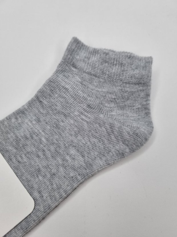Detské ponožky Steven s nižším lýtkom sivé - Veľkosť: 32-34