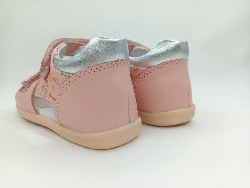 D.D.Step kožené sandálky pink lienka - Veľkosť: 26