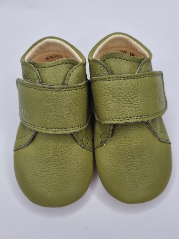 Topánočky Froddo barefoot Prewalkrs New classic Olive - Veľkosť: 18