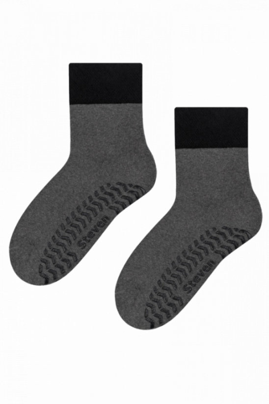Detské protišmykové froté ponožky Sivá tmavá - Veľkosť: 29-31, Farba: Šedá tmavá